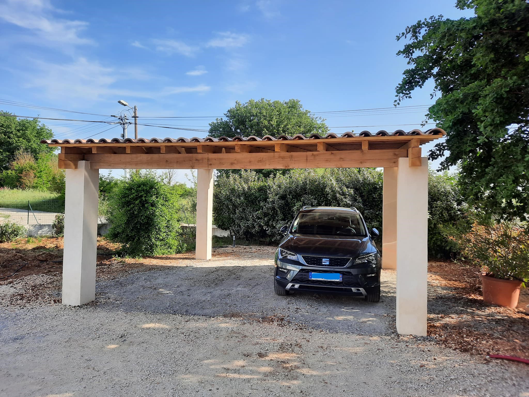 Abris voiture pour aménagement extérieur